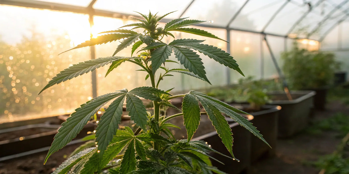 Healthy feminized skunk plant.